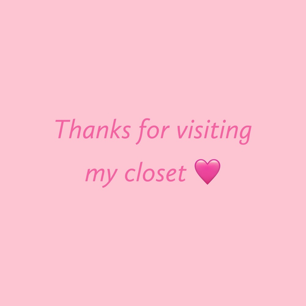 Hi! Thanks for visiting my closet!